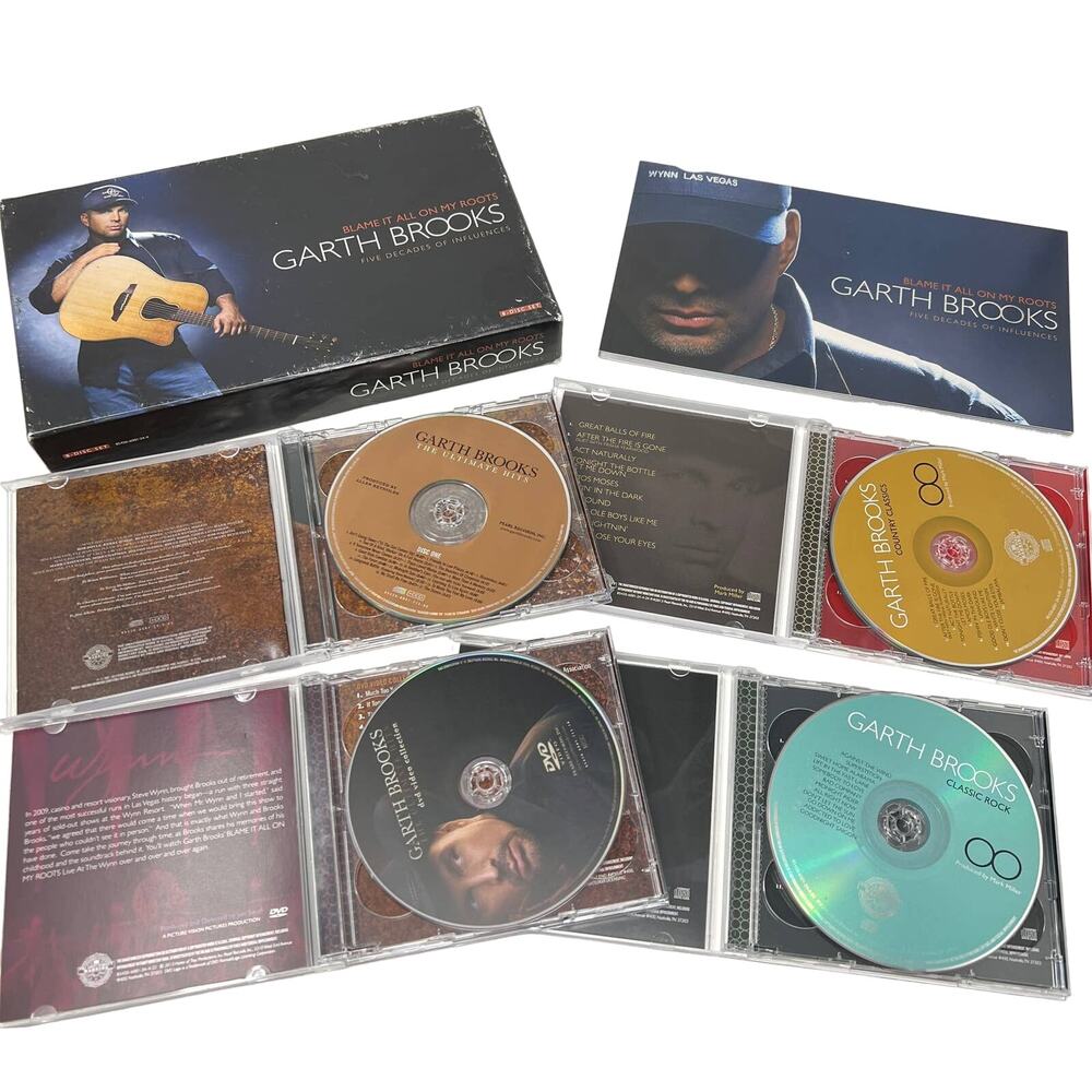 Garth Brooks Blame It All On My Roots Box Set 8 Disc Set